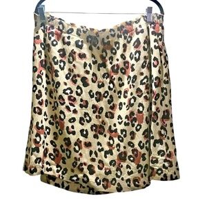 Reitmans Leopard Print Skirt With Rich Black And Brown Tones XL